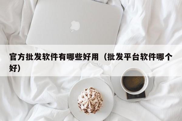 官方批发软件有哪些好用（批发平台软件哪个好）