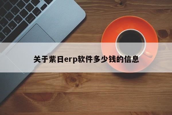 关于紫日erp软件多少钱的信息