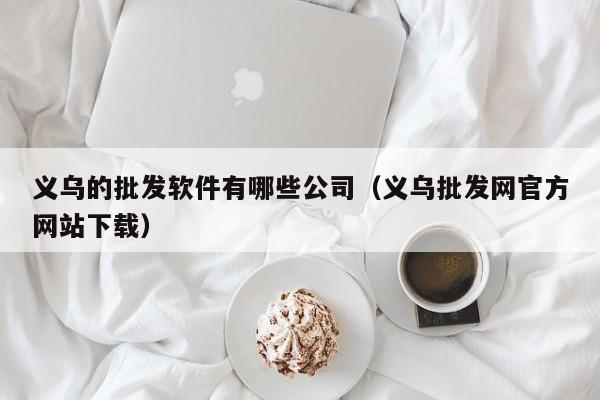 义乌的批发软件有哪些公司（义乌批发网官方网站下载）