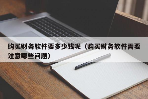 购买财务软件要多少钱呢（购买财务软件需要注意哪些问题）