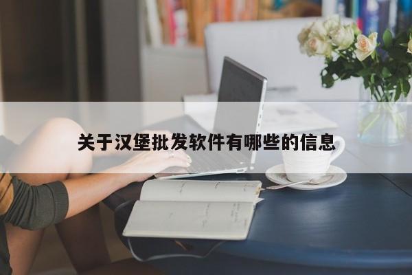 关于汉堡批发软件有哪些的信息