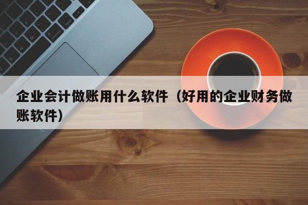 企业会计做账用什么软件（好用的企业财务做账软件）