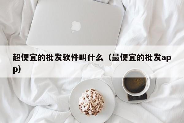 超便宜的批发软件叫什么（最便宜的批发app）